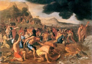 The Crossing of the Red Sea by Nicolas Poussin (1594–1665)